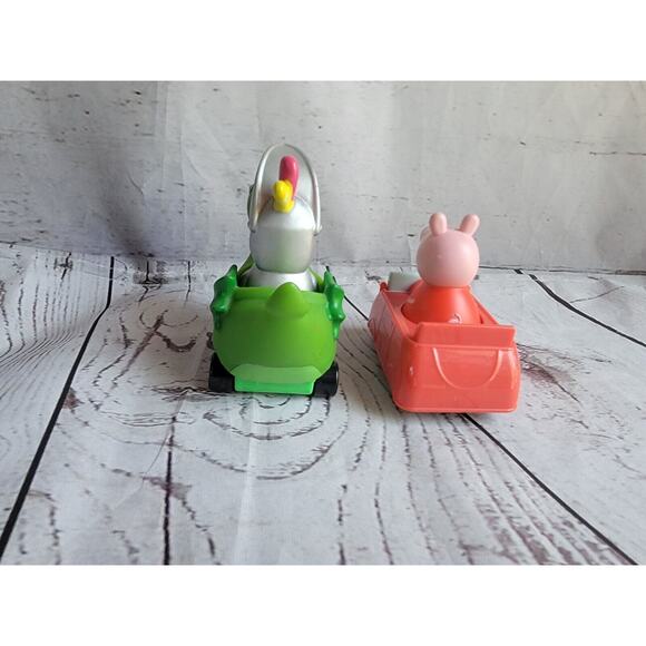 Peppa Pig red Car Mini Buggy Car George On A Dinosaur / Dragon - Picture 3 of 8